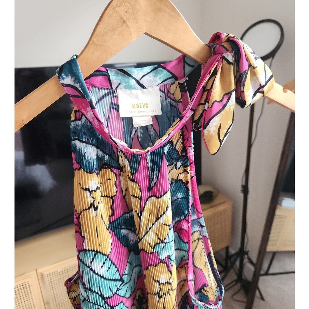 Maeve Pleated Tank Top - Picture 2 of 8